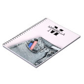 Carnet Stylish denim jeans retro beach (Côté gauche)