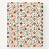 Carnet Stylish Floral Neutrals Personalized Recipe  (Dos)