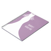 Carnet Stylish purple wedding planner organizer notebook (Côté gauche)