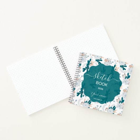 Carnet Stylish Sketchbook with Nature-Inspired Designs (Intérieur)