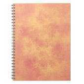 Carnet Stylish Storm cloud effect pattern Orange (Devant)