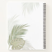 Carnet Stylish Tropical Birds Calligraphy tendance (Dos)