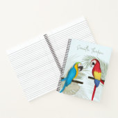 Carnet Stylish Tropical Birds Calligraphy tendance (Intérieur)