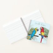 Carnet Stylish Tropical Birds Cute Trendy Fun Calligraphy (Intérieur)
