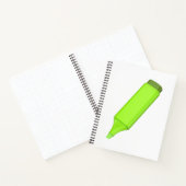 Carnet Stylo fluorescent vert (Intérieur)
