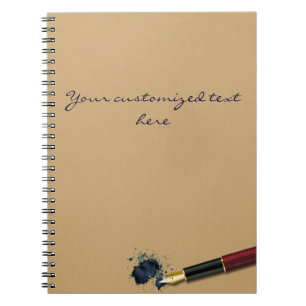 Carnet Stylo Fontaine de remplissage avec Parcelle d'encr