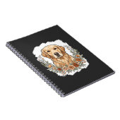 Carnet Sublimation Retriever Doré Floral (Côté Droit)