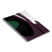 Carnet Submersion : Noir Abstrait, Blanc, Violet & Vert (Côté Droit)