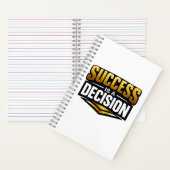 Carnet Success Gold Typography on Black (À l'intérieur)