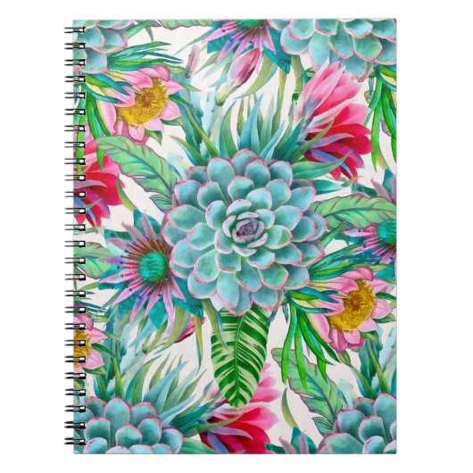 Carnet Succulent jardin tropical (Devant)