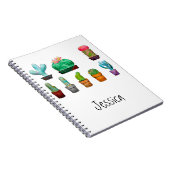 Carnet Succulents d'aquarelle personnalisés (Côté Droit)