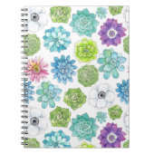 Carnet Succulents - multicolores - (Devant)