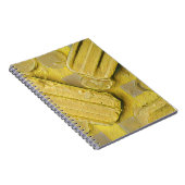 Carnet Sucette glacée en forme de cône de glace jaune (Côté Droit)