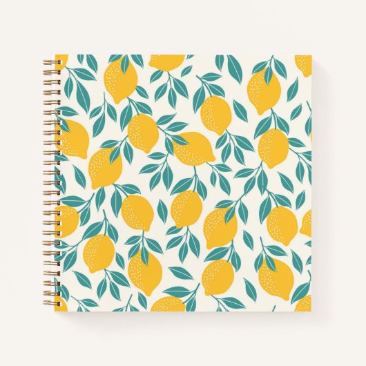 Carnet Sucré Branches de citron Motif (Devant)