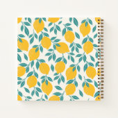 Carnet Sucré Branches de citron Motif (Dos)