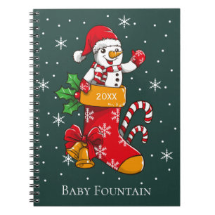 Carnet Sucre de canne de Noël des Snowman