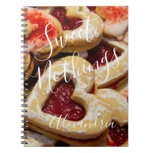 Carnet Sucre en forme de coeur Coeur Cookie Doux Nothings