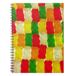 Carnet Sucrerie colorée d'ours de gummi