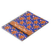 Carnet Sucreries de biscuits de pain d'épice bleues (Côté gauche)