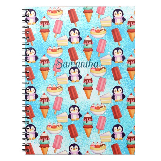 Carnet Sucres de crème glacée de pingouin (Devant)