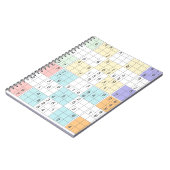 Carnet sudoku pastel (Côté gauche)