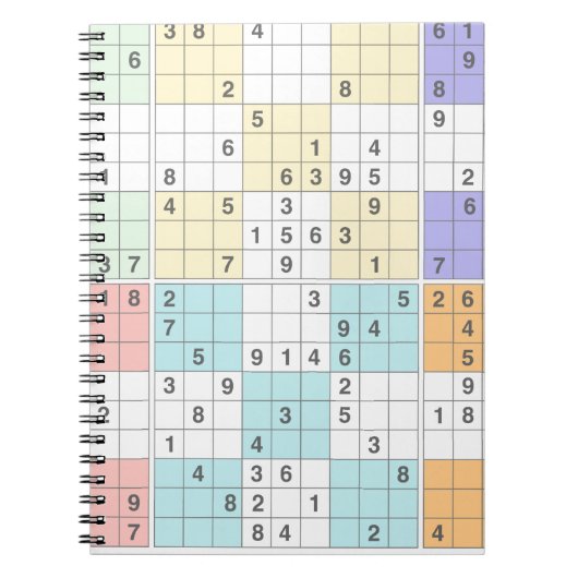Carnet sudoku pastel (Devant)