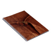 Carnet Suède Brown Avec Sangle Et Boucle (Côté Droit)