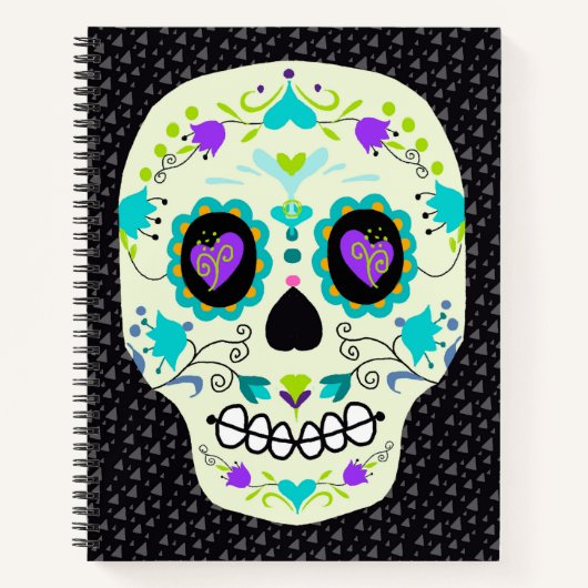 Carnet Sugar Skull Day of the Dead Notebook (Devant)