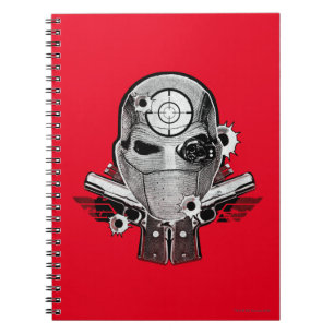 Carnet Suicide Squad Deadshot Mask & Guns Tattoo Art