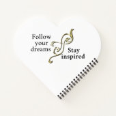 Carnet Suivez vos rêves - Bracelet inspirant pour (Dos)