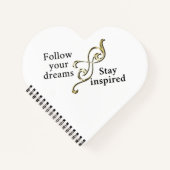 Carnet Suivez vos rêves - Bracelet inspirant pour (Devant)