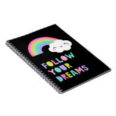 Carnet Suivez vos rêves Cute Rainbow Cloud (Côté Droit)