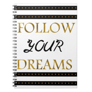 Carnet Suivez vos rêves inspirés