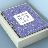 Carnet Sujet de l'école Personnalisé violet et rose