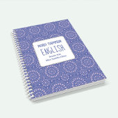 Carnet Sujet de l'école Personnalisé violet et rose