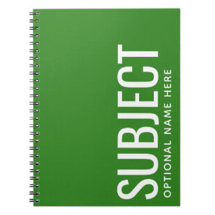 Carnet Sujet personnalisé - Code couleur de votre semestr