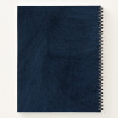 Carnet Sujet pointu noir et bleu marbré (Dos)