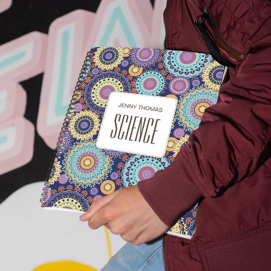 Carnet Sujet scolaire Coloré personnalisé