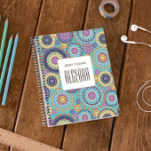 Carnet Sujet scolaire Personnalisé Coloré Turquoise