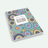 Carnet Sujet scolaire Personnalisé Coloré Turquoise