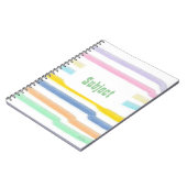 Carnet Sujet trié (Côté gauche)