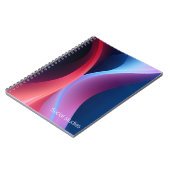 Carnet Sujets abstraits bleu foncé violet (Côté gauche)