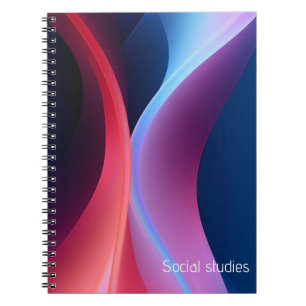 Carnet Sujets abstraits bleu foncé violet