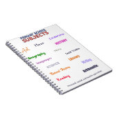 Carnet Sujets de l'école primaire (Côté Droit)