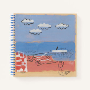 Carnet Summer Beach, Sand and and Blue Sky Art contempora