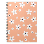 Carnet Summer Boho White Daisy Flowers (Devant)