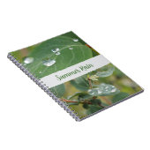 Carnet Summer Leaves and Raindrops Photo Spiral Notebook (Côté Droit)