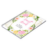 Carnet Summer Pink and Yellow Flowers Birthday Guest Book (Côté gauche)
