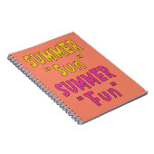 Carnet Summer Sun Summer Fun (Côté Droit)