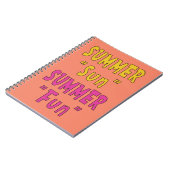 Carnet Summer Sun Summer Fun (Côté gauche)